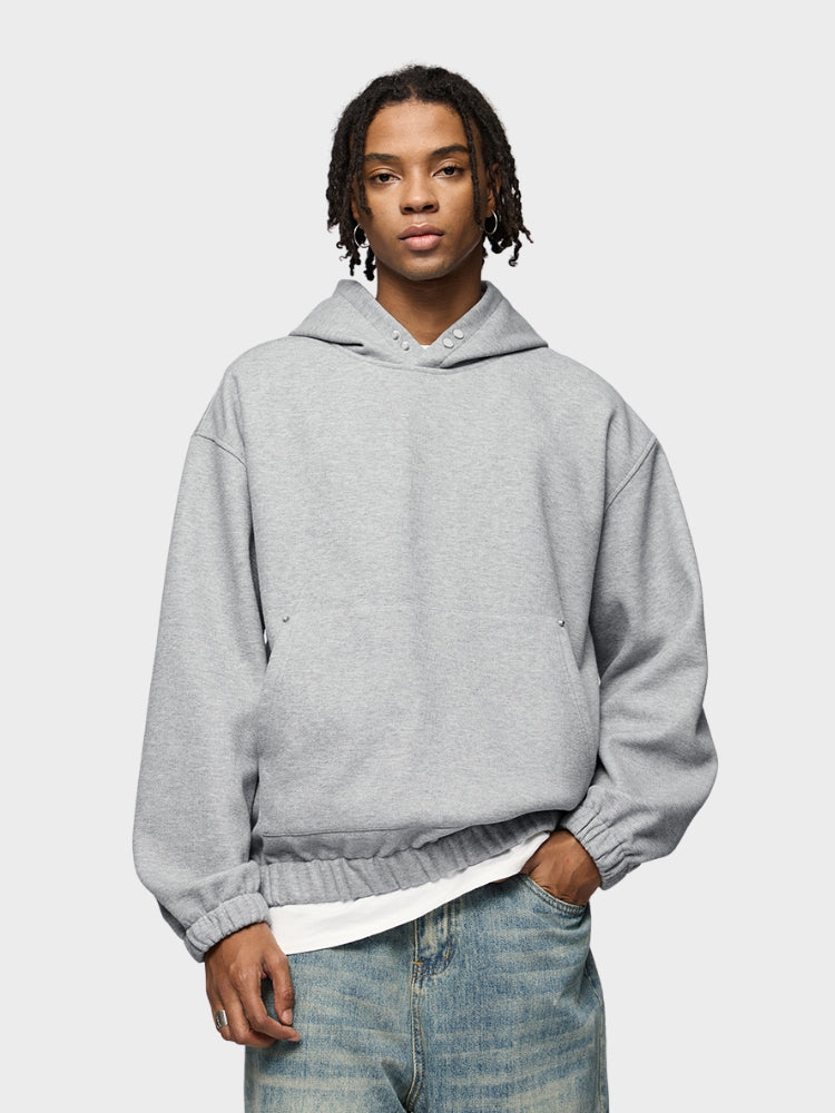 Decarba Studded Fleece Hoodie