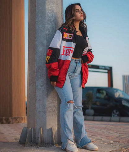 Vintage White Ferrari Jacket