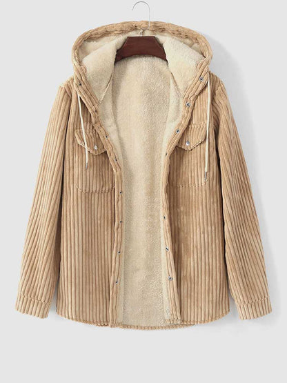 Corduroy Hooded Jacket