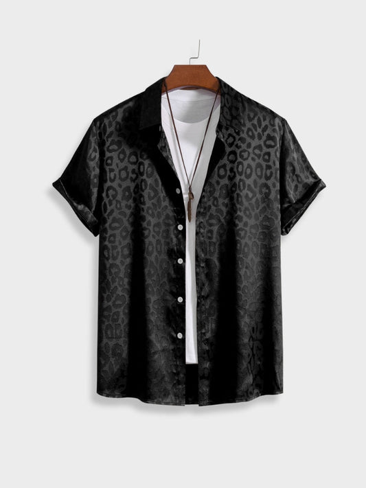 Satin Leopard Shirt