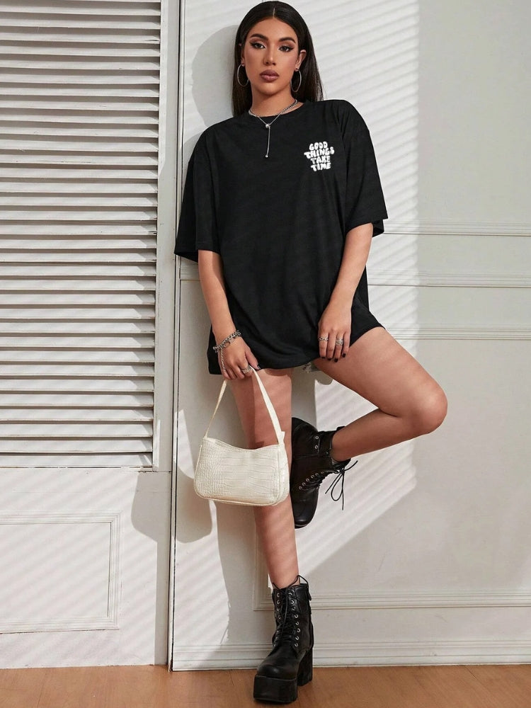 Good Things Take Time Oversized Tee