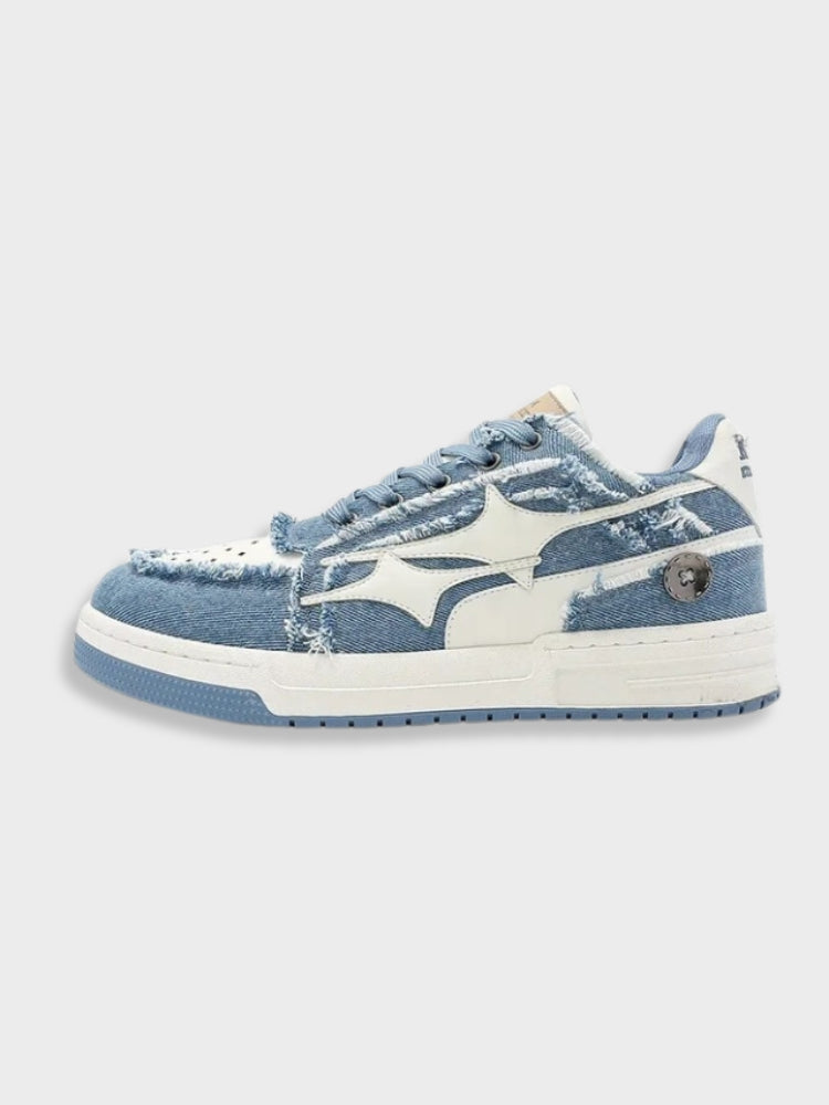 Denim Blue Y2K Sneakers