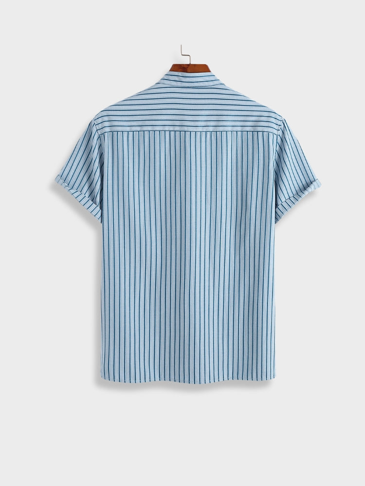 Light Blue Mykonos Collar Shirt