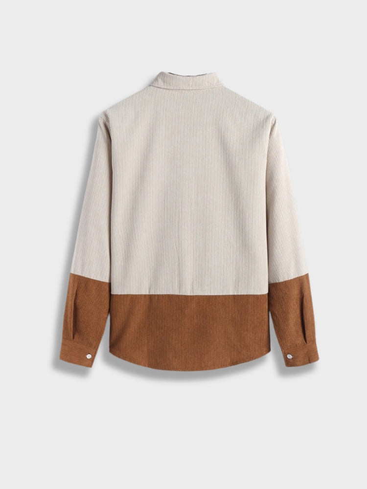 Corduroy Geometric Blouse