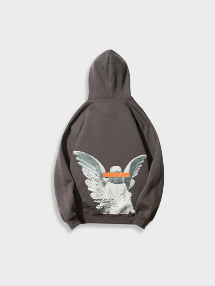 Vintage Angel Printed Hoodie