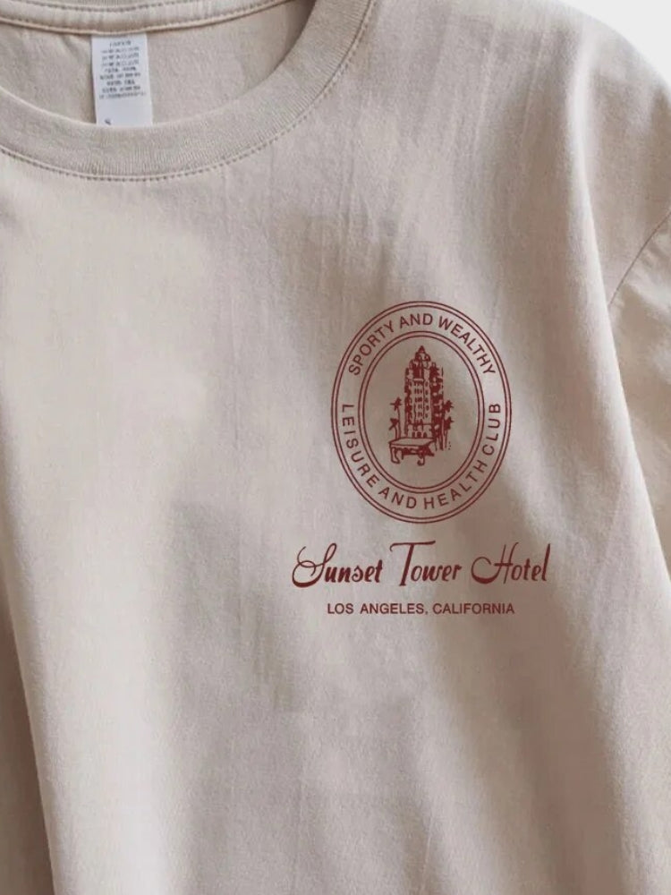 Vintage Sunset Tower Hotel Tee