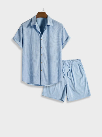 Button Up Corduroy Summer Set