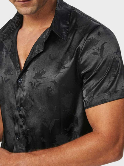 Satin Floral Shirt