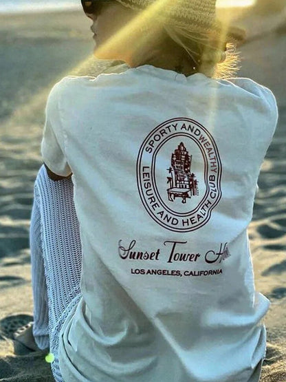 Vintage Sunset Tower Hotel Tee