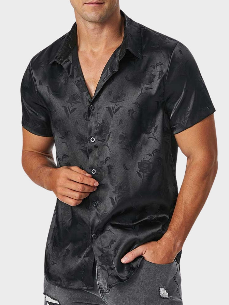 Satin Floral Shirt