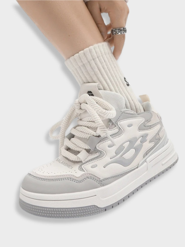 Big Lace Retro Sneakers