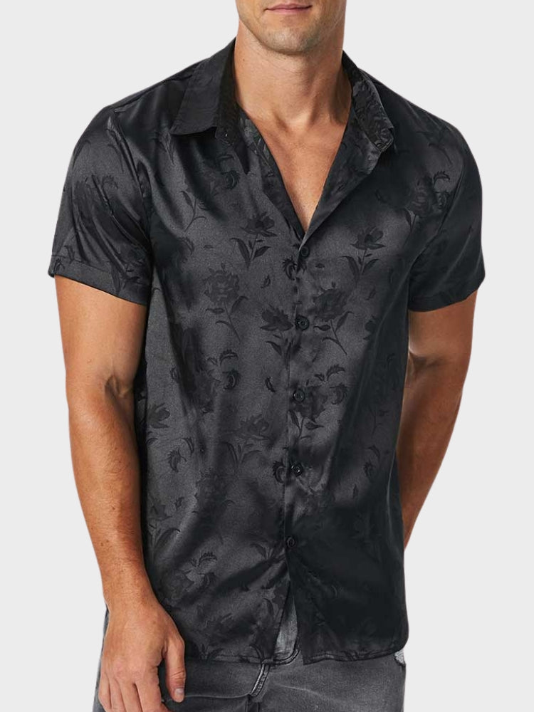 Satin Floral Shirt