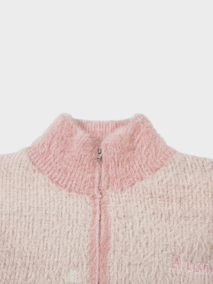 Mohair Vintage Winnter Zipper