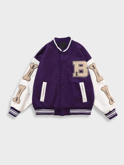 Vintage Varsity Jacket Bone